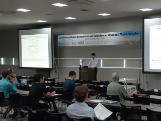 米村（D）@11th International Symposium on Turbulence, Heat and Mass Transfer (Tokyo)